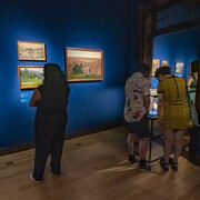 Lange de Morretes, entre-paisagens, vista da exposição. Cortesia do Museu Paranaense