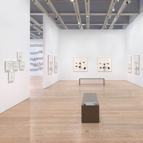 Christine Sun Kim, All day all night, exhibition view. Courtesy of Whitney Museum of American Art