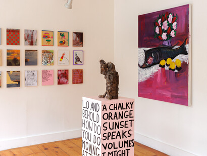 Installation View, Todd Colby & Marianne Vitale, Take This Feeling of Doom and Do a Little Dance with It, 2024. Courtesy of Picture Room Gallery