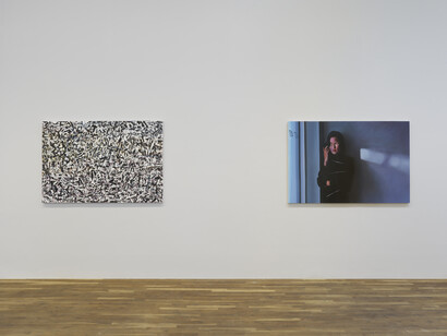 Sam McKinniss, Law and Order, exhibition view. Courtesy of Jeffrey Deitch Gallery