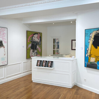 Mattia Moreni, Un altro guardare, vista della mostra. Cortesia di Galleria d’Arte Maggiore