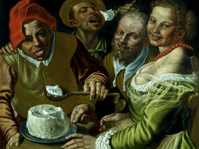 Vincenzo Campi, 'Mangiatori di ricotta'