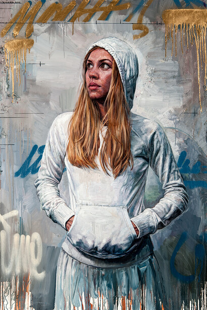 Tim Okamura, Northern Light, Tim Okamura, oil and mixed media on canvas, 60 x 40 inches, 2012. Courtesy Yeelen Gallery Miami