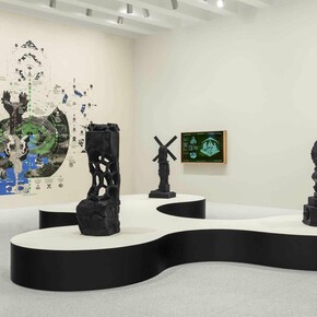Olalekan Jeyifous, Hydricosmic litanies, exhibition view. Courtesy of Walker Art Center