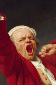 Joseph Ducreux’s, 1783 - Self-Portrait, Yawning (detail)
