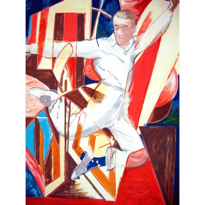 Larry Rivers, Astaire in the Air, 1990, Screen print (artist's proof. 1/12. ed. 65); signed, dated, and numbered, 55 x 40 inches