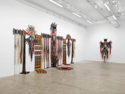 Anne Samat, The origin of savage beauty, exhibition view. Courtesy of Marc Straus