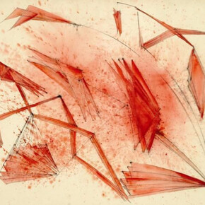 Dorothy Dehner, Red Music, 1950. Courtesy of Levis Fine Art 