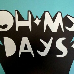 Kid Acne, “Oh My Days”, 2 color hand-pulled screen print, 20″ x 14″ (50cm x 35cm), 350gsm un-coated stock, Edition of 50; Signed, numbered & embossed