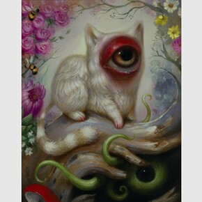 Jesús Aguado, Lost Pet, Acrylic on wood panel, 50 x 40 cm. Courtesy of DCG and the artist