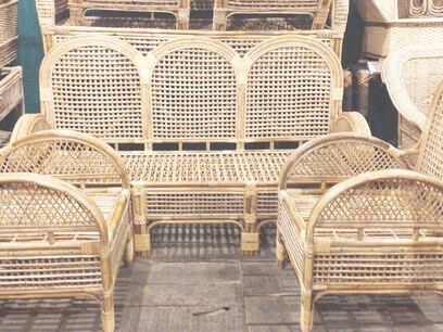 Cane furniture at Tripura
