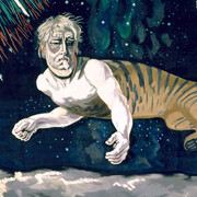 The Riddle of the Heavens. Third Picture of the Trilogy of Titian Dying, 1938 (detail). Property of J.F. Willumsen's Museum