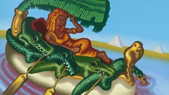 Peter Saul, Cleopatra, Queen of the Nile, 2012-2013, Acrylic on canvas, 183 x 244 cm, 72 x 96 in SAU/P 2