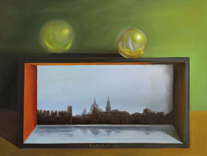 Maurizio Laurenti, Senza titolo ma esiste, 2015, olio su tela cm. 50x70