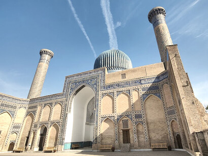 Centro de la ciudad de Samarcanda, Uzbekistán