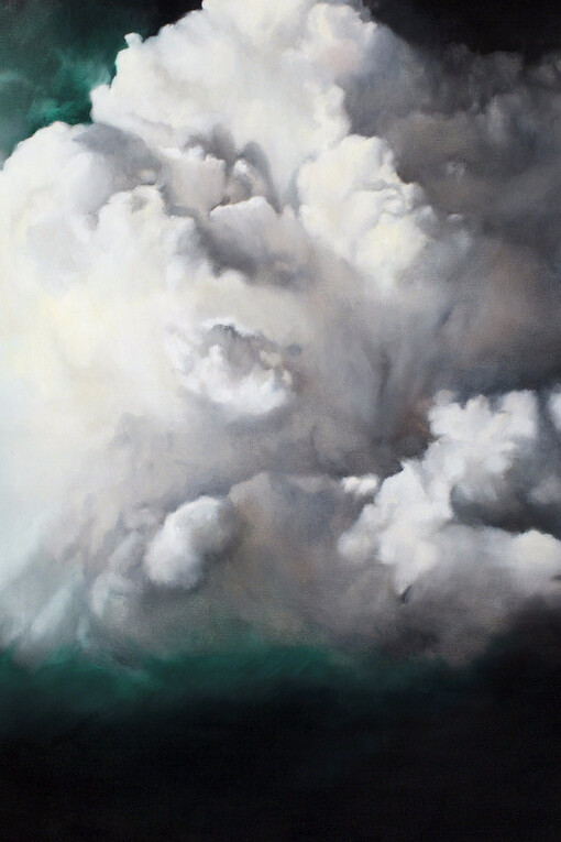 Robyn Penn, All the world is green, 2017, oil on canvas, 100 x 80 cm. Courtesy of Barnard Gallery