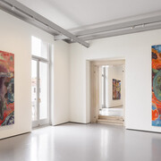 Michael Armitage, The promise of change, exhibition view. Courtesy of Punta della Dogana