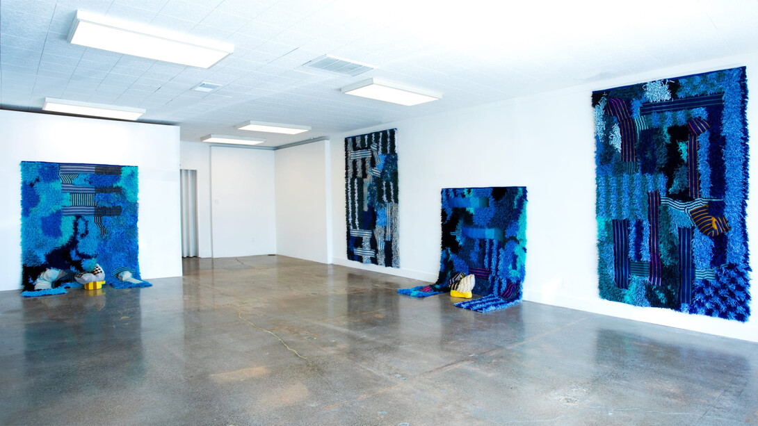 Sarah Zapata, Blue in the hands of prospect, exhibition view. Courtesy of Various Small Fires