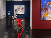 Maggi Hambling und Sarah Lucas, Ooo la la, ausstellungsansicht. Mit freundlicher genehmigung von Contemporary Fine Arts