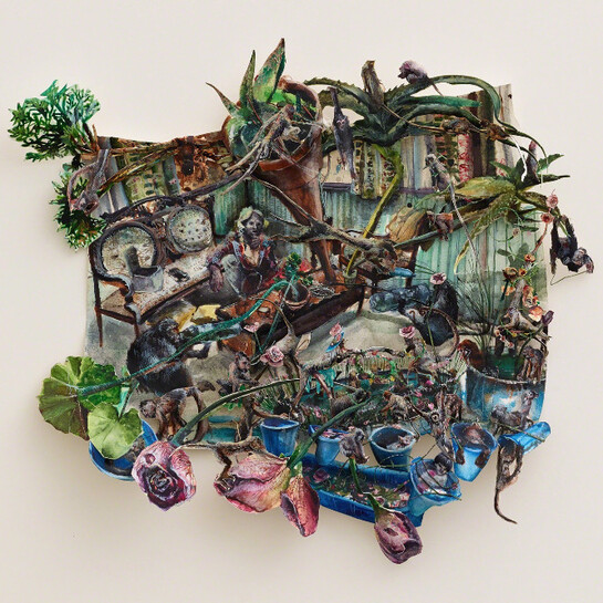 (real evening buoyancy). Courtesy of Diane Rosenstein Gallery