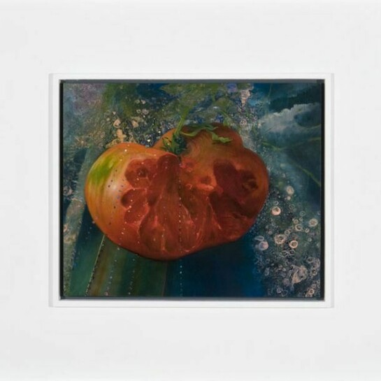 Aaron Holz, Heirloom, 2013, oil, acrylic & resin on panel, 17.75” x 19.75”