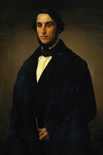 Nel gotico, la famiglia è spesso una prigione, e la religione, invece di salvare, condanna e perseguita. Francesco Hayez, "Ritratto di Alessandro Negroni Prati", 1853, pinacoteca Ambrosiana, Milano, Italia