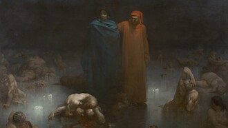 «Dante y Virgilio en el Noveno Círculo del Infierno» (1861), Gustave Doré