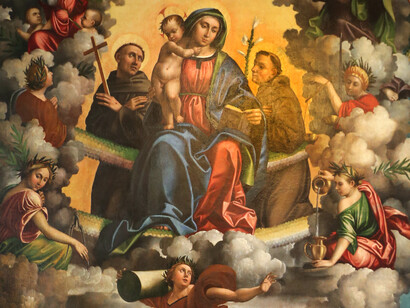 Paolo Morando detto il Cavazzola, Pala delle Virtù, particolare