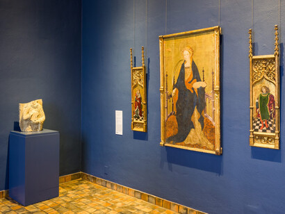Various artists, Cracking the cosmic code. Numerology in medieval art, exhibition view. Courtesy of WCMA