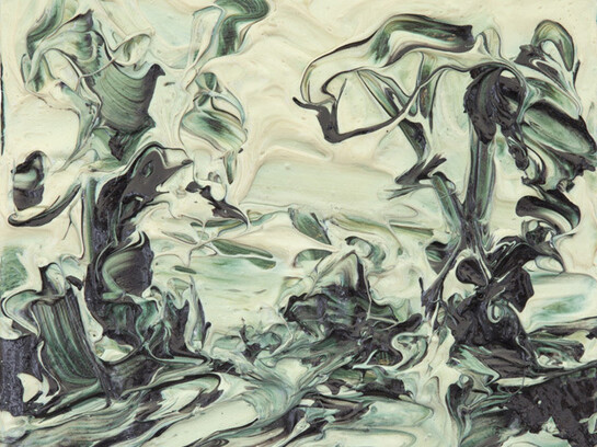 Geoff Uglow, Solstice June 21st, 2014, oil on board, 26 x 32 cm