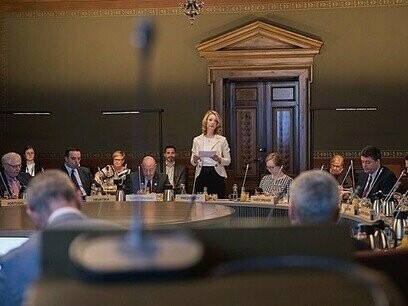 Minister Tuppurainen discussing hate speech in Helsinki, Finland, 2019