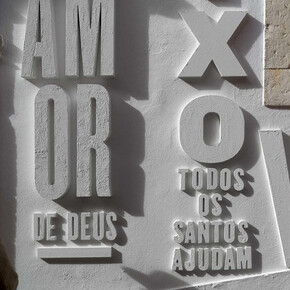 3D Lettering on Buildings. Courtesy of Museum für Gestaltung