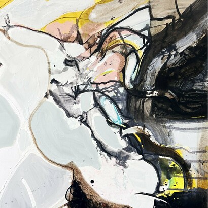 De la serie "Danzando entre memorias", 125x145 cms, Rebeca Segura, 2024