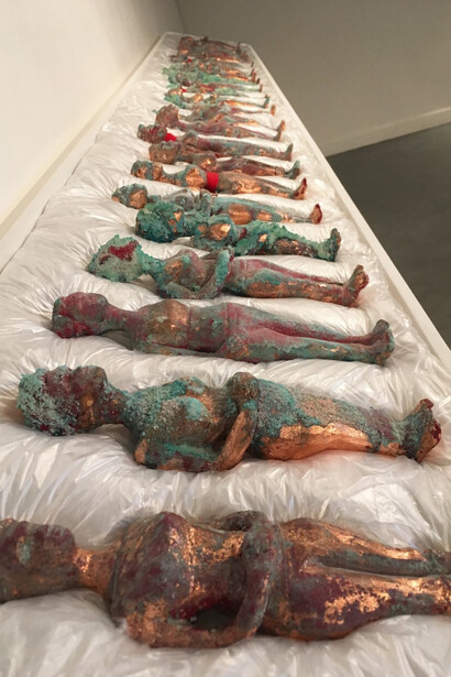 Elizabeth Eade, Net Realisable Value (NRV), mixed media installation, 2019. Copyright the artist. Courtesy HIX Art