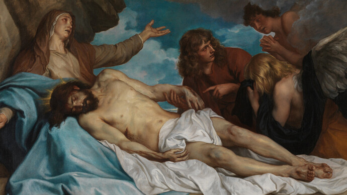 Anthony van Dyck (1599-1641), La lamentation du Christ | Die Beweinung Christi | The Lamentation of the Christ, vers | um | c. 1635, huile sur toile | Öl auf Leinwand | oil on canvas, 115 x 208 cm, Koninklijk Museum voor Schone Kunsten, Antwerpen, BE © : KMSKA - Lukas-Art in Flanders vzw. Photo: Hugo Maertens