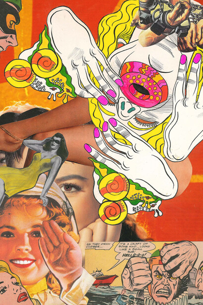 Keiichi Tanaami, Untitled (collagebook 4_08), circa 1973. Courtesy of The Institute of Contemporary Art