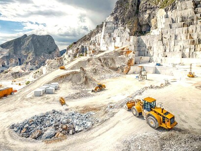 In Carrara, in the Massa-Carrara province in Toscana, Italy are famous marble quarries