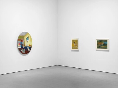 Lisa Yuskavage, Drawings, exhibition view. Courtesy of David Zwirner Gallery