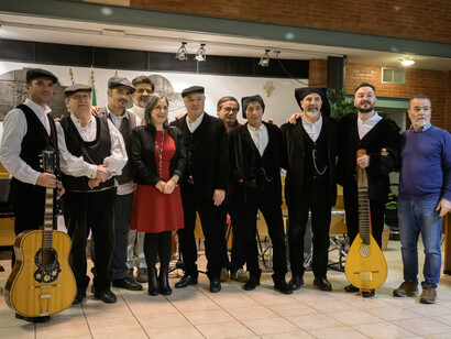 Coro Gavino Gabriel al Concerto di Natale organizzato nella Sala Consiliare di Ciampino dal Circolo sardo Grazia Deledda, foto Carlo Vigliano