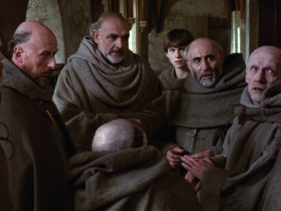 Sean Connery interpreta Guglielmo di Baskerville nel film "Il nome della rosa"