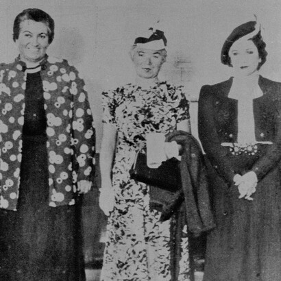 Gabriela Mistral, Alfonsina Storni y Juana de Ibarbourou en montevideo, 1938