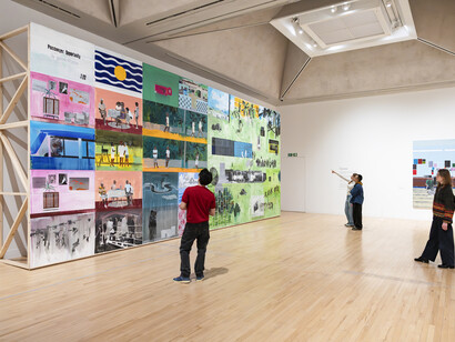 Hurvin Anderson, exhibition view. Courtesy of Tate Britain 