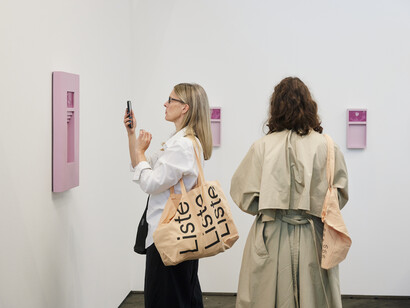 Liste Art Fair Basel 2024, exhibition view. Courtesy of Liste Art Fair Basel