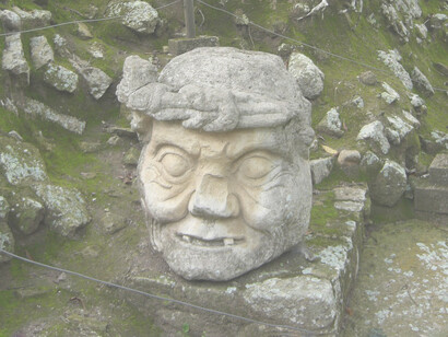Testa di vecchia, Copán, Honduras