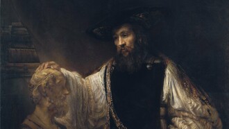 "Aristóteles con un busto de Homero", óleo sobre lienzo, Rembrandt, 1653