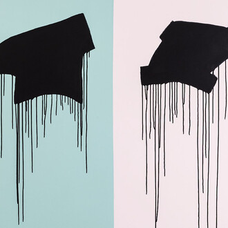 Julie Umerle, Drift III, 2016, 150 x 150 cm, Acrylic on canvas