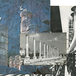 Aikaterini Gegisian, A Small Guide to the Invisible Seas (The Sea of Passions, 2), 2015, collage on paper, 27.8 x 42.5 cm, Courtesy Kalfayan Galleries, Athens-Thessaloniki