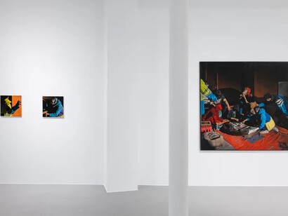 Mohamed Saïd Chair, Out of the shadows, exhibition view. Courtesy of Afikaris Gallery