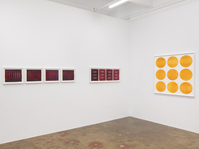 Dakota Mace, Sǫʼ baa hane’, exhibition view. Courtesy of Higher Pictures