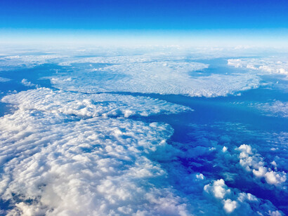 Aerial view of clouds